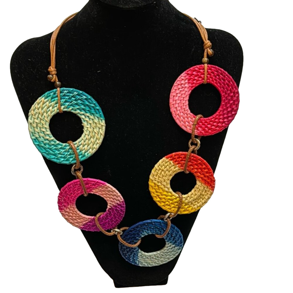 NWT DECOUTURE Multi-colour Statement Necklace